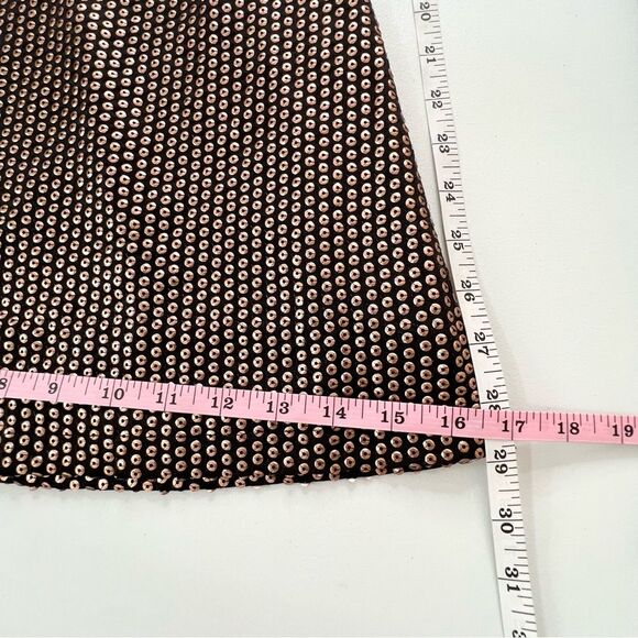 NWT ASOS Glamorous Petite High Rise Flare Pants Matte Brown Sequin US 12 Petite - Picture 11 of 11